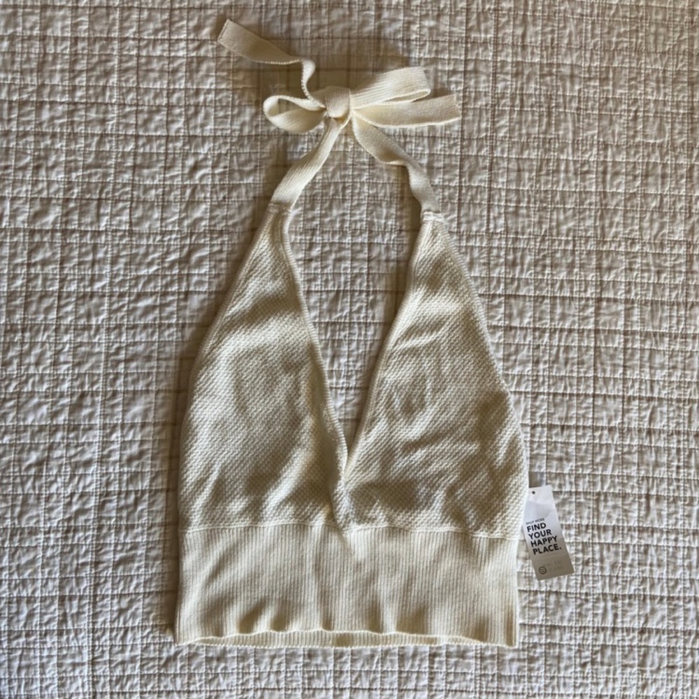Hollister Halter Crochet Lounge Bra Top